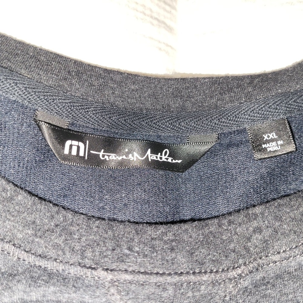 Travis Mathew Slate Gray Crew Neck Long Sleeve Cloud Sweater Sweatshirt XXL - Picture 4 of 7